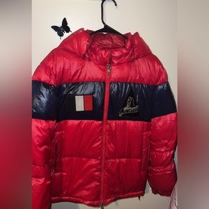 COPY - COPY - Red Moncler puffer coat